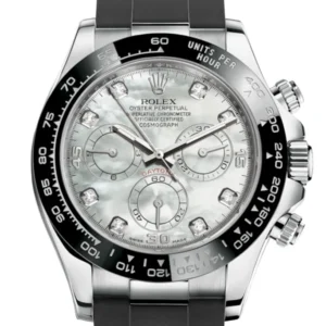 Rolex Cosmograph Daytona White Mother of Pearl Dial Diamond Dial Oysterflex Strap Mens Watch 116519LN 116519