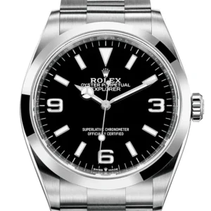 Rolex Explorer I 36 Black Dial Stainless Steel Men's Watch 124270