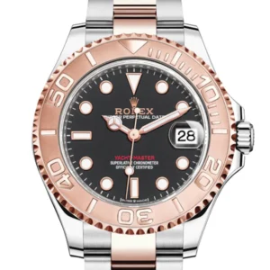 Rolex Yacht-Master 37 Black Dial Automatic Men's Steel and 18K Everose Gold Oyster Watch 268621