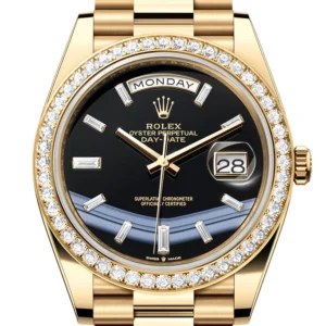 Rolex Day-Date 40 Onyx Dial Yellow Gold President Men's Watch 228348RBR 228348