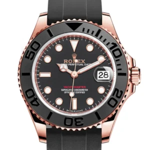 Rolex Yacht-Master 37 Black Dial Automatic 18kt Everose Gold Watch 268655