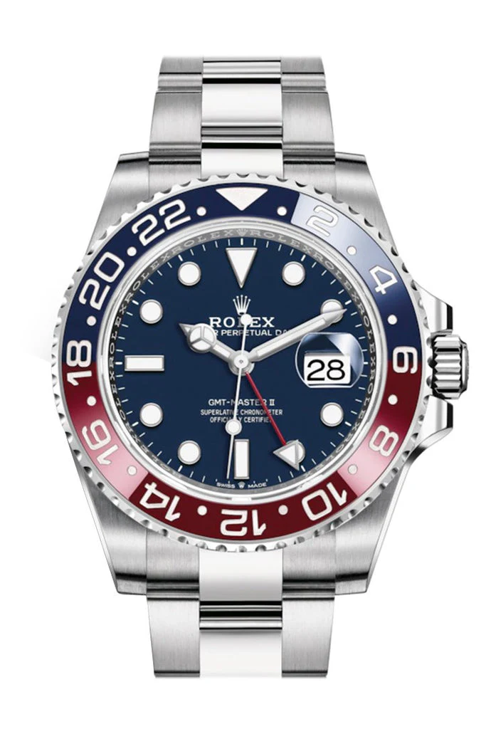 Rolex GMT-Master II Blue Dial White Gold Men's Watch 126719BLRO 126719