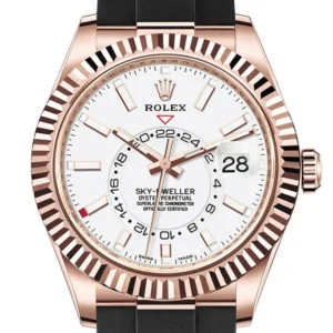 Rolex Sky-Dweller 42 White Dial 18K Rose Gold Men's Watch 326235