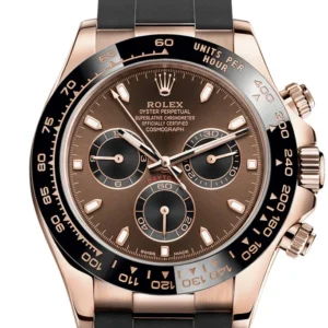 Rolex Cosmograph Daytona Rose Gold Chocolate and black Dial Oysterflex 116515LN