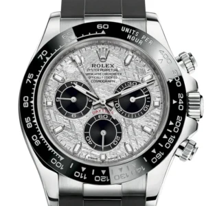 Rolex Cosmograph Daytona Meteorite Dial White Gold Oysterflex Men's Watch 116519LN