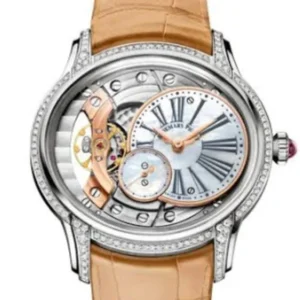 Audemars Piguet Millenary White Mother Of Pearl Dial Hand Wind Ladies Watch 77247BC.ZZ.A813CR.01