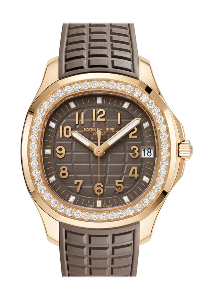 Patek Philippe Nautilus Taupe Embossed Dial Watch 5268/200R-010