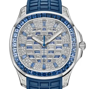 Patek Philippe Aquanaut Diamond Blue Sapphire Dial Watch 5268/461G