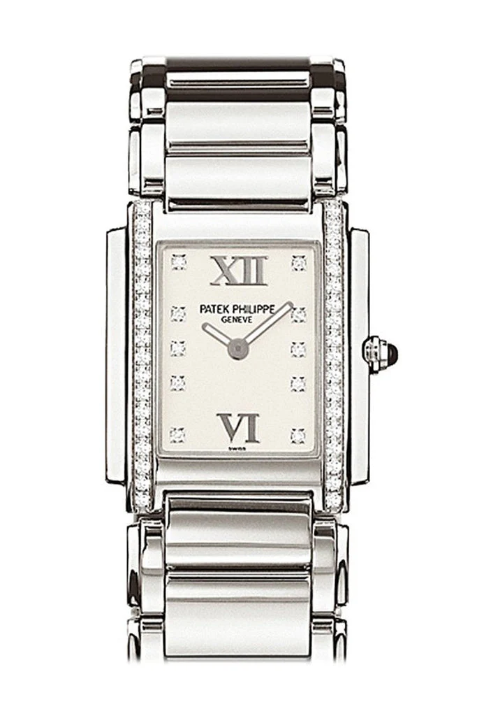 Patek Philippe Twenty-4 Ladies Steel Diamond Ladies Watch 4910/10-011